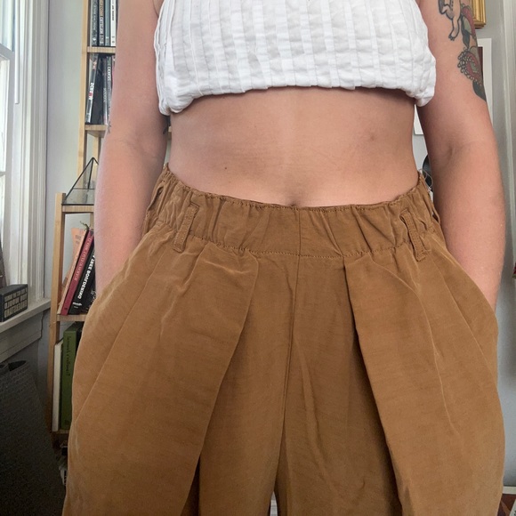 Free People Nothin’ To Say Pleated Trousers - Picture 5 of 6